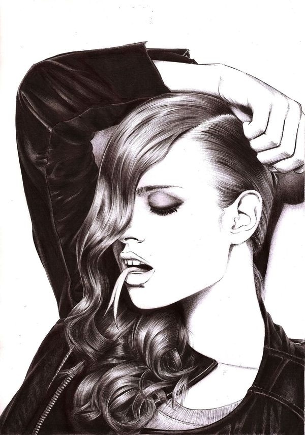 EVA by volcanoesandblizzards #ballpoint #ball #illustration #point #pen