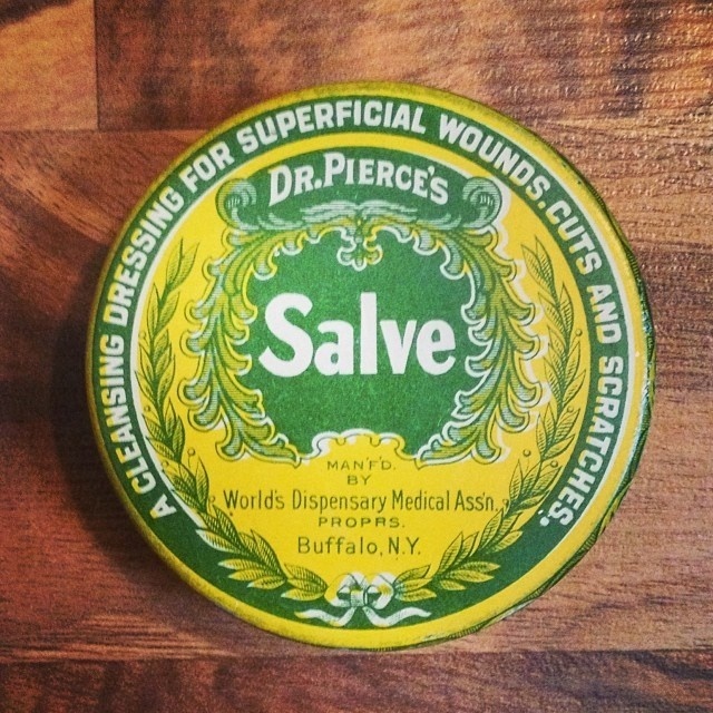 Dr. Pierces Salve tin. # #typehunting