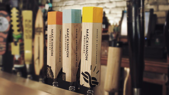 MacKinnon Brothers Brewing Co. #brewery #beer #canada #handles #branding #packaging #design #craft #tap #package