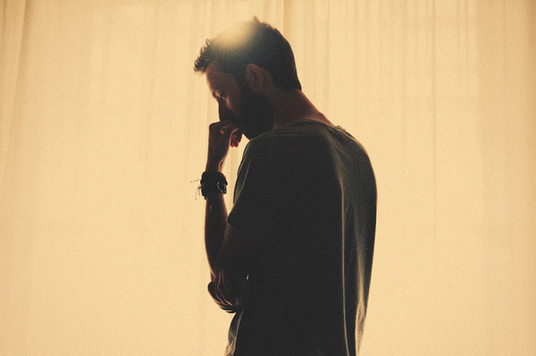 photo #sunshine #sunburst #thinking #portrait #silhouette