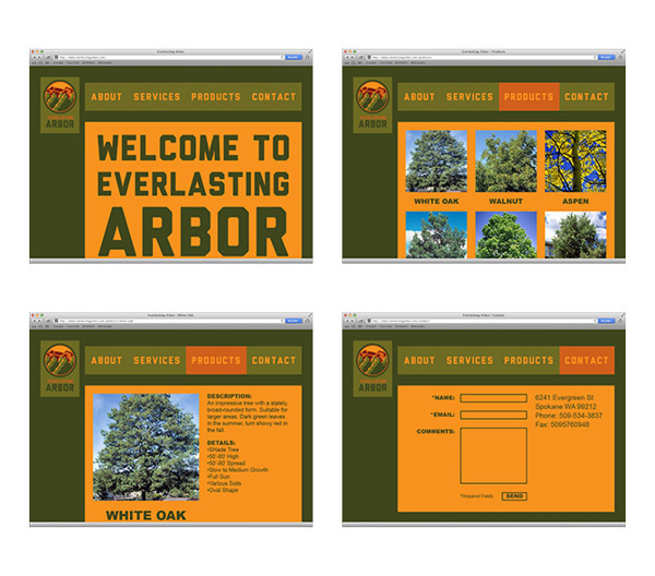 Everlasting Arbor on Behance #tree #brand #nature #identity #planting #web