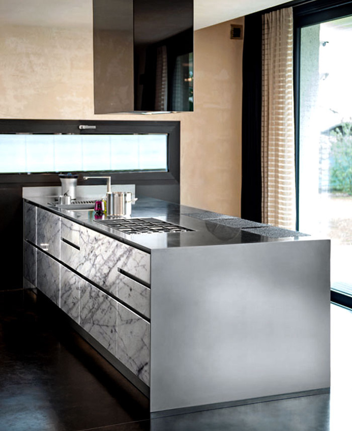 Atelier a New Stainless Steel Kitchen by Abimis - #kitchen, #kitchendesign, #kitchenideas, kitchen design