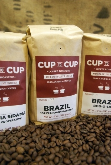 Cup to Cup Coffee Roasters by Focus Lab, LLC #coffee #stamps #labels