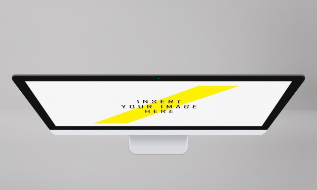 Computer screen top view mock up Free Psd. See more inspiration related to Mockup, Technology, Computer, Template, Web, Website, Mock up, Templates, Website template, Screen, Mockups, View, Up, Top, Web template, Realistic, Real, Web templates, Mock ups, Mock and Ups on Freepik.