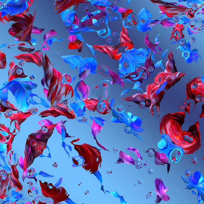Underwater 3d Brushes, illustration by Andrei Robu. www.andreirobu.com