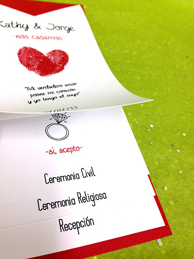 Wedding Invitation /Invitacixc3xb3n de Boda #groom #invitation #impreso #print #novia #bride #invitacin #novio #wedding