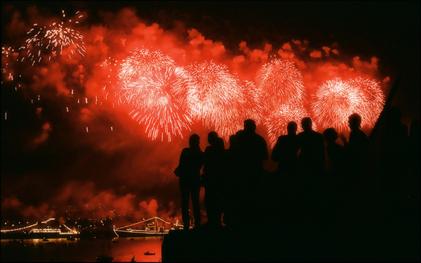 Frames from time on Behance #red #photo #firework #peoples #people #bokeh #freedom #photography #fireworks #light #awesome #beauty