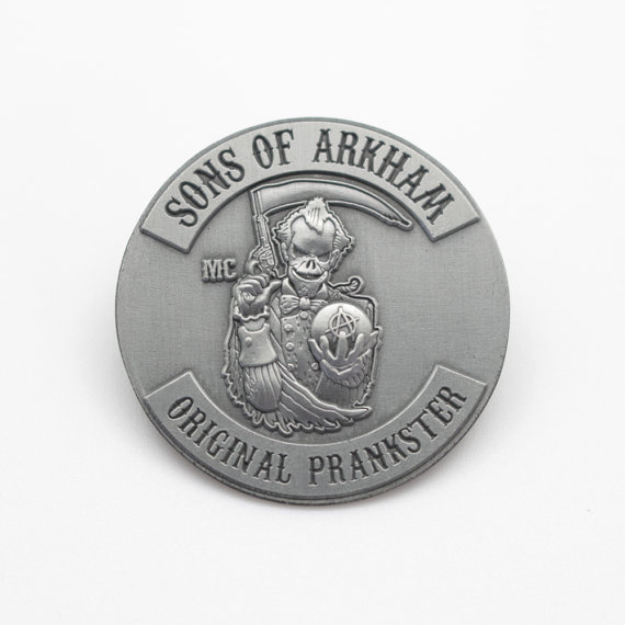 Sons Of Arkham Enamel pin badge #sonsofarkham #sonsofanarchy #biker #joker #enamelpin