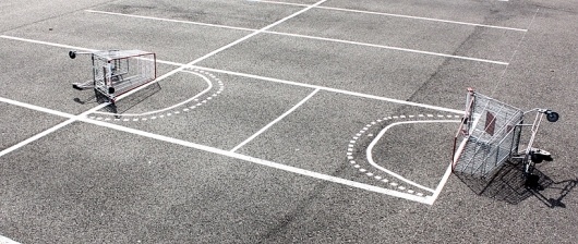 urban hacking - from shopping carts to parking lots #art #street
