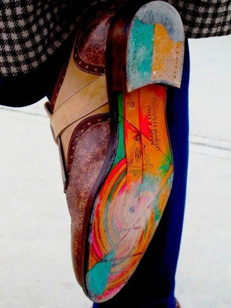 Why have I been neglecting the soles of my shoes? Bright colors everywhere!