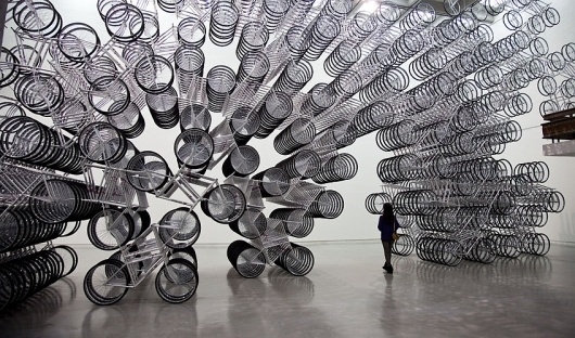 Ai Weiwei Piles 1,200 Bikes On Top Of Each Other, For Dazzling Effect | Co.Design #bikes #weiwei #sculpture #art #ai