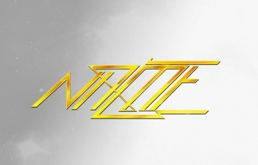 P+ #lettering #electric #yellow #retro #name #gray #type