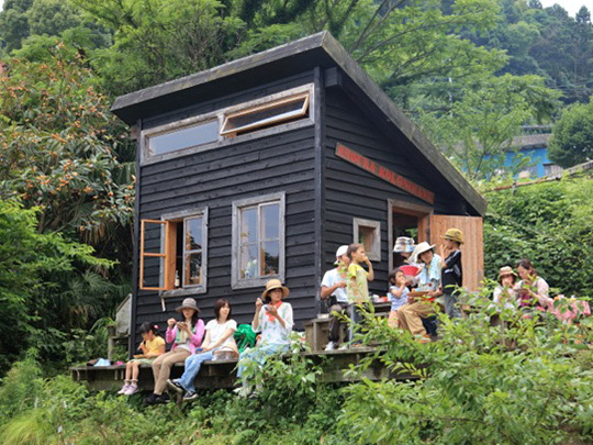 Small shack near Tokyo by Jens H Jensen- called a kolonihave, is a small Danish garden/gathering place for summer months. Photo by Ben Matsu