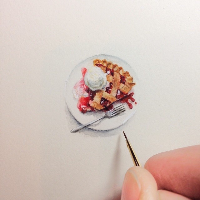 Incredible Tiny Paintings By Karen Libecap #painting #artwork #tiny #karenLibecap #inspirations