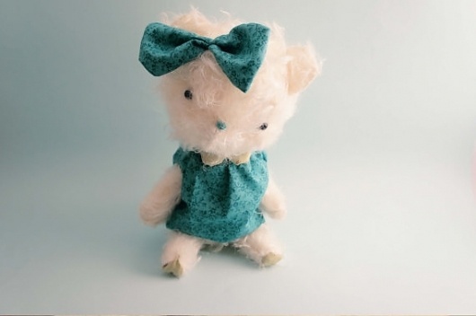 Christine handmade mohair plushie by lelelerele on Etsy #toys #plush #ooak #mohair #exclusive #unique #handmade #softie #bear #lelelerele