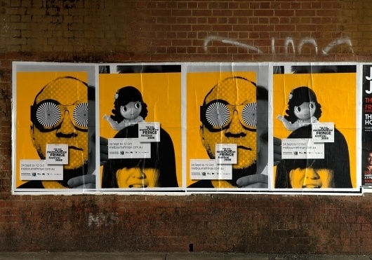 Australian design and the universe verses Studio Pip and Co. » 2008 Melbourne Fringe Festival campaign / Bench.li #posters