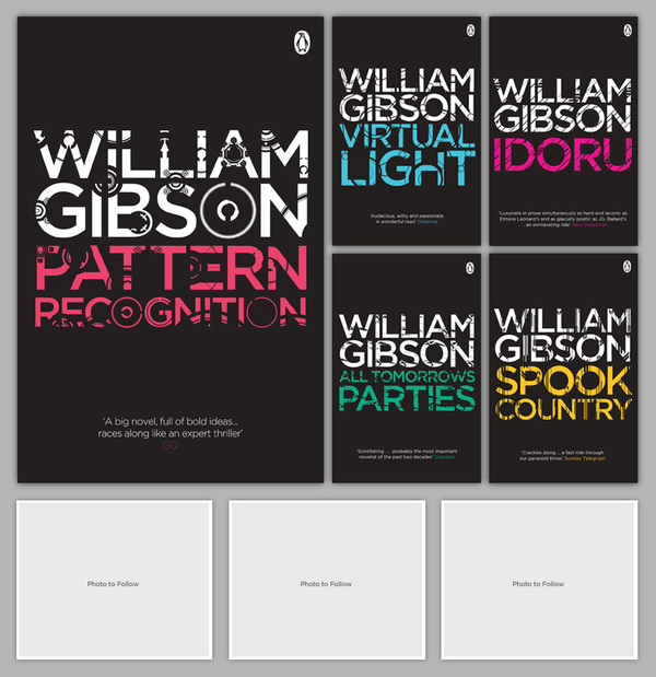 William Gibson Back Catalogue #development #wilson #design #graphic #book #cover #david