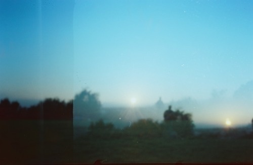 pinhole photography by madelineschichtel on tumblr #pinhole #landscape #photography #sunset #trees