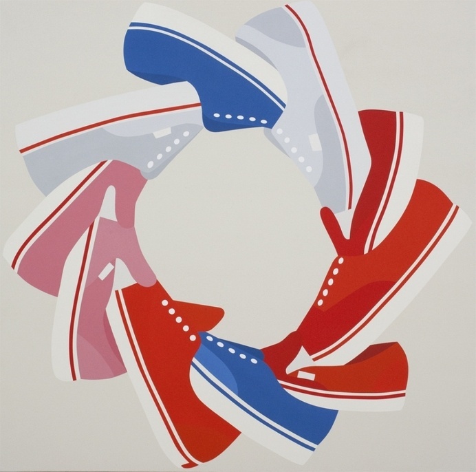 All The Vans I Own As A Circle #illustration #top #down