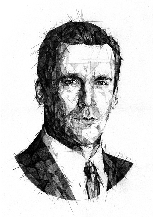 portrait Mad men #illustration #portrait
