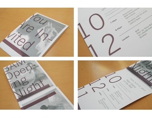 Opening Night Invites « PAT MORIN, Designer #print #invitation #typography