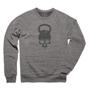 Kettlebell and Skull Design on Cotton Bureau #skull #crossfit #kettlebell #apparel