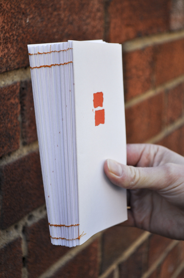 © juliapeintner.com; bricklaying #brick #bound #book #minimal #stitch
