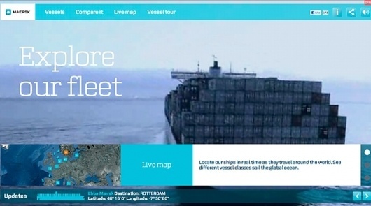 Maersk Fleet | Awwwards | Site of the day #dgffgdg