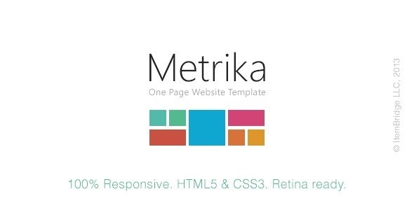 «Metrika» — a modern, dynamic, high-quality WordPress Theme. #creative #template #modern #responsive #css3 #theme #html #wordpress #html5