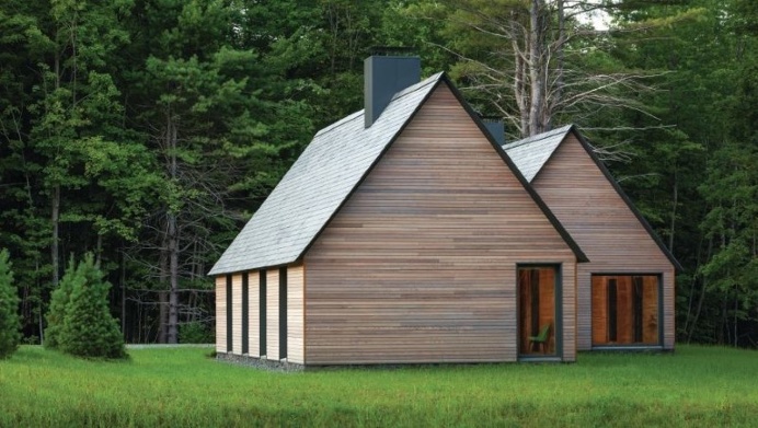 Five wooden cottages for Marlboro Music Festival