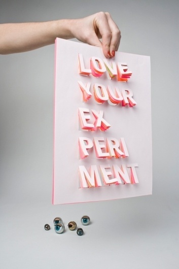 Saskia Pouwels #saskia #pouwels #poster #paper #experiment #typography