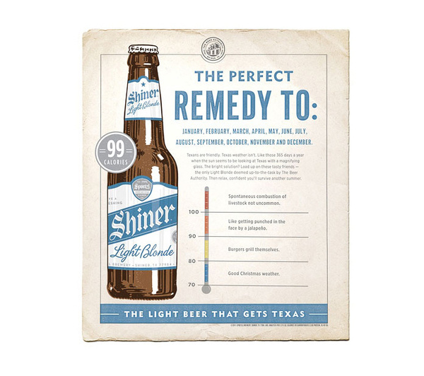 Shiner light ad #beer #ad