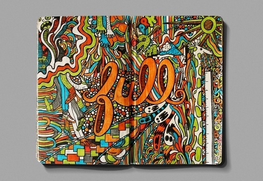 sketchbook-16 | Fubiz™ #sketchbook #colorful #doodle #full