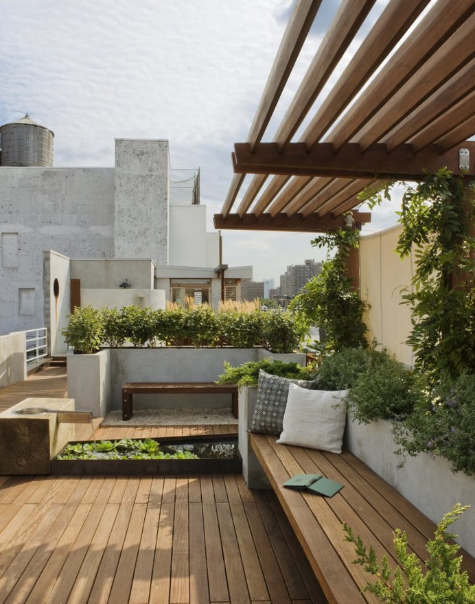 East Village Roof Garden Modern Home in New York, New York by pulltab