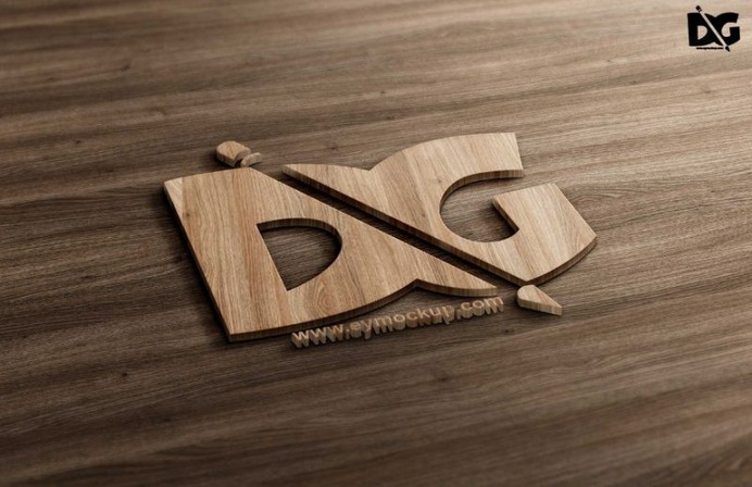 45+ 3D Logo Mockup PSD Free Download for Branding