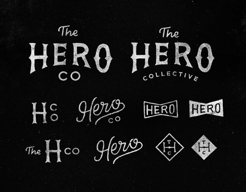 Hero Collective #type #drawn #hand