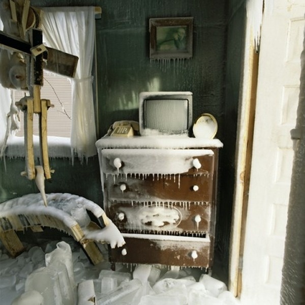 CJWHO ™ ("Deep North" Frozen Home by Chris Larson Chris...) #water #frozen #design #photography #architecture #art #ice