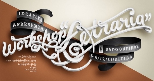 dado queiroz : illustration + graphic, lettering and type design #handlettering #queiroz #workshop #spanish #dado #brazil