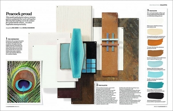 Graphic-ExchanGE - a selection of graphic projects #interior #blue #peacock #design