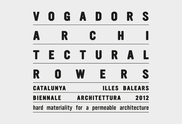 Vogadors Architectural Rowers, Héctor Sos Gargallo #typograhy #architecture