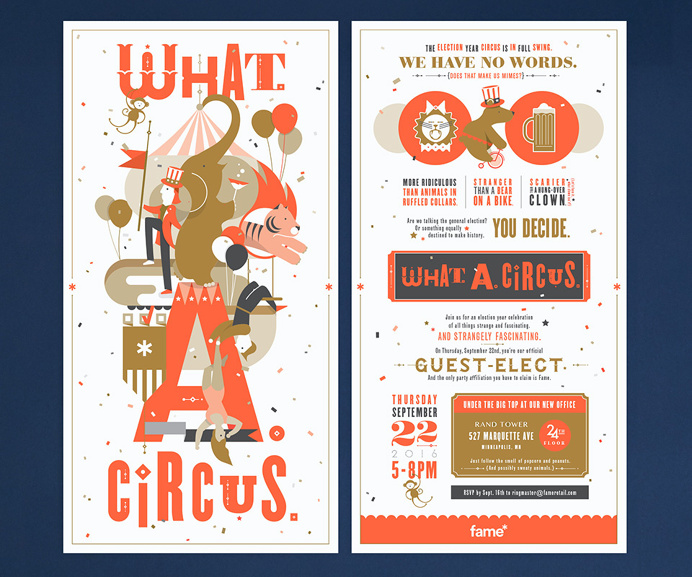 Fame | Fame – What. A. Circus. event creative