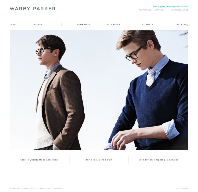 High Tide | Projects | Warby Parker - Branding