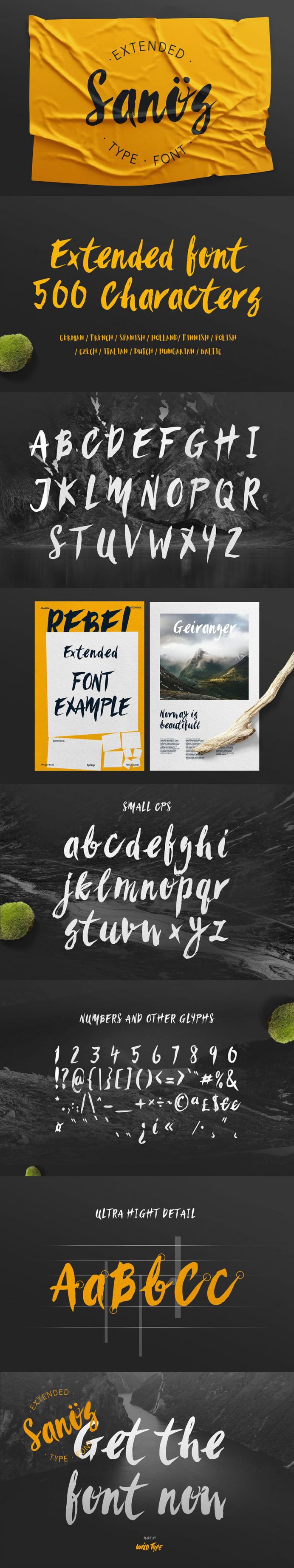 Sanös Extended Script Font