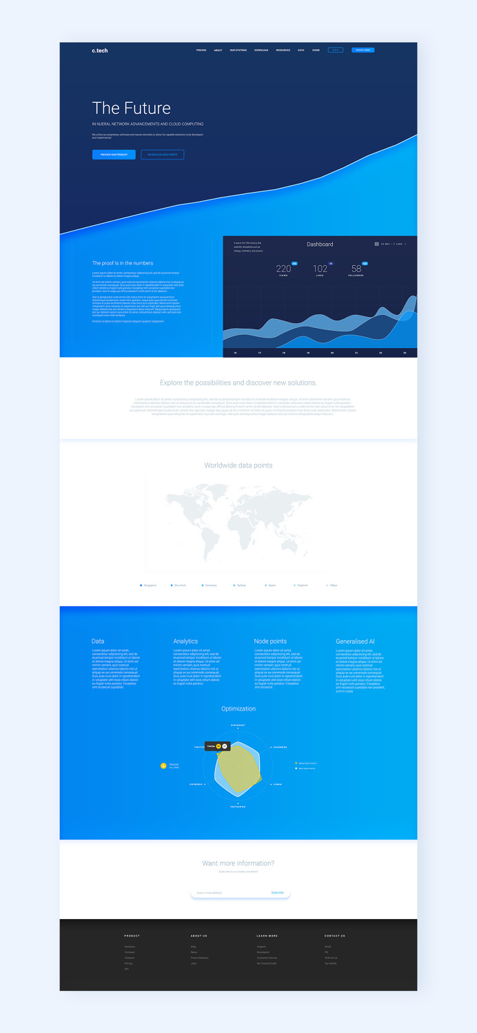 C.Tech Web Design & Branding on Behance