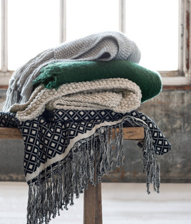 Jacquard-weave Throws, H&M Home