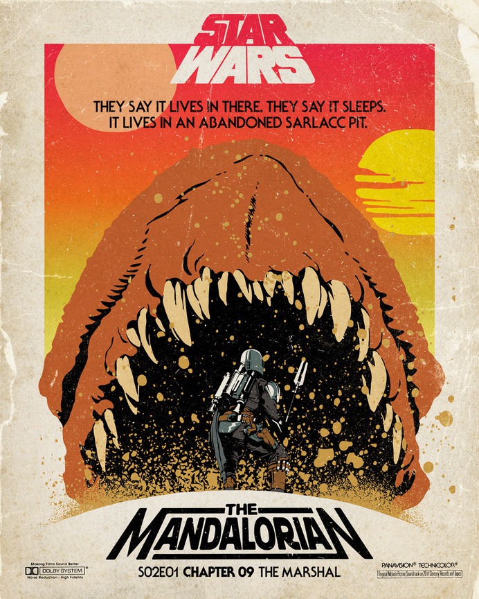 The Mandalorian Season 2 | Retro Star Wars Posters
