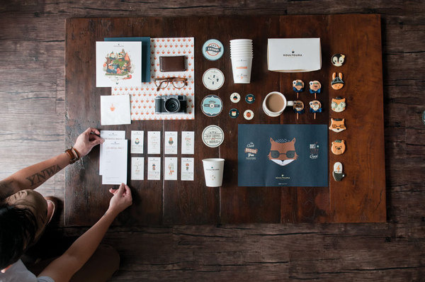 FullFill Â | Â Â http://fullfillisme.com"Koultoura is the pioneer of modern stand alone coffee shops in West Jakarta, and seeks to capture #branding #print #wood #identity #layout