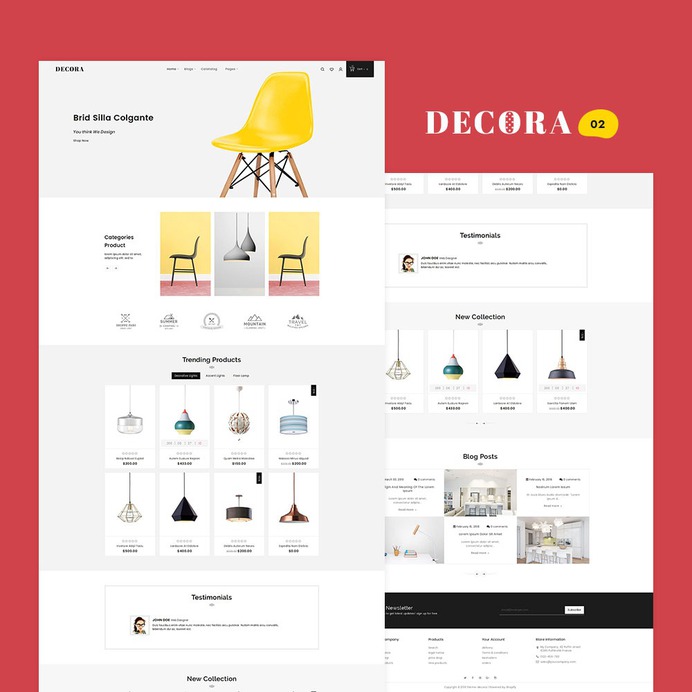 #Decora #Furniture #Interior - #Shopify Multi-Purpose Responsive #Theme | #TemplateTrip #eCommerce #Website #Design