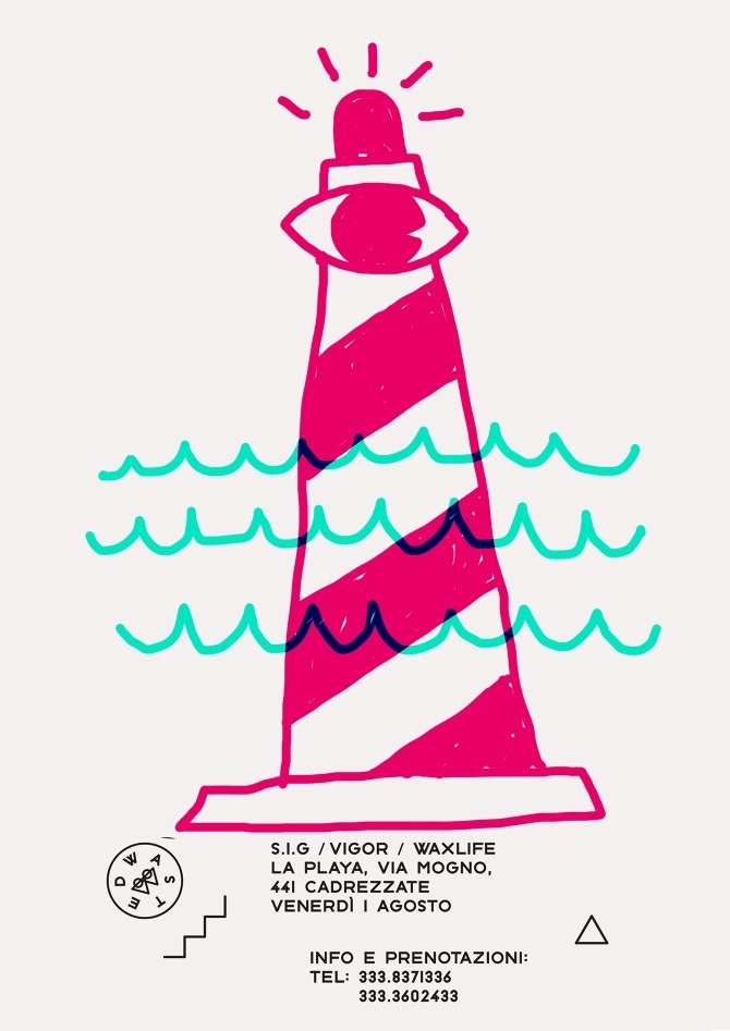 WASTED - Marco Oggian #rgb #events #branding #draw #flyer #color #night #illustration #identity #pen #poster #logo #postcard #pencil #party