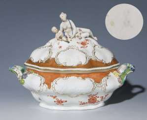 Large Baroque Terrine out of the Möllendorf #Sets #Teasets #Porcelainsets #Antiqueplates #Plates #Wallplates #Figures #Porcelainfigurines #porcelain
